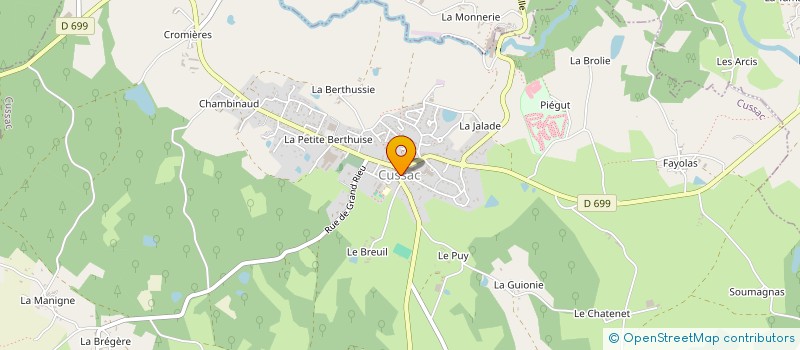 localisation de l'entreprise OFFICE TOURI INTERCOM BANDIAT-TARDOIRE à CHAMPAGNAC-LA-RIVIERE