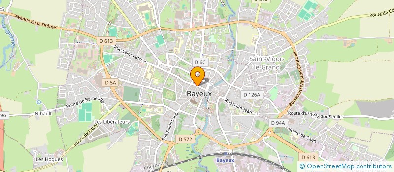 localisation de l'entreprise OFFICE TOURISME BAYEUX BESSIN  BAYEUX