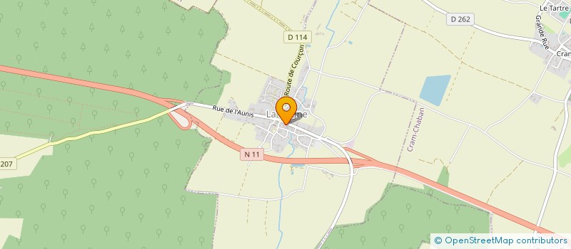 localisation de l'entreprise OFFICE TOURISME CANTON COURCON  LA LAIGNE