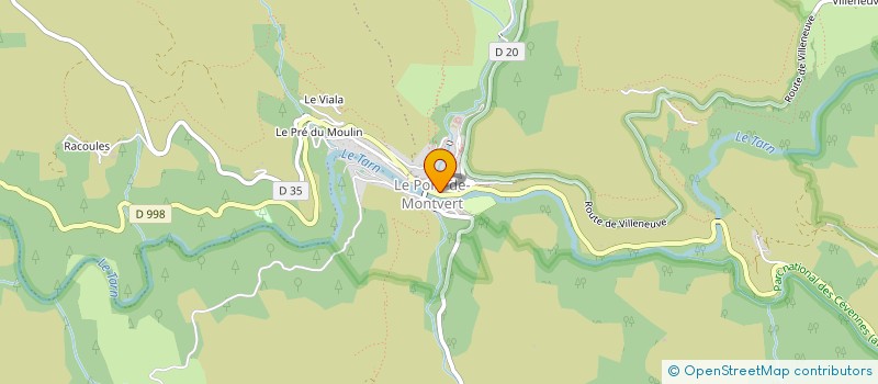 localisation de l'entreprise OFFICE TOURISME DES CEVENNES AU MONT LOZERE à PONT DE MONTVERT SUD MONT LOZERE