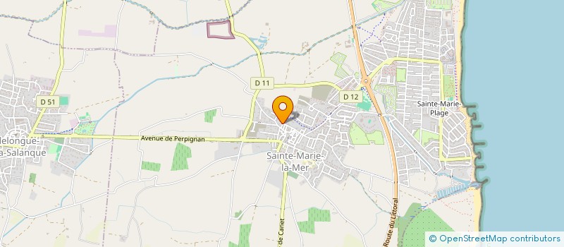 localisation de l'entreprise OFFICE TOURISME ET ANIMATION STE MARIE  SAINTE-MARIE-LA-MER