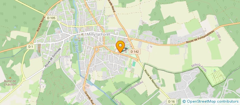 localisation de l'entreprise OFFICE TOURISME ET SYNDICAT INITIATIVE à MILLY-LA-FORET
