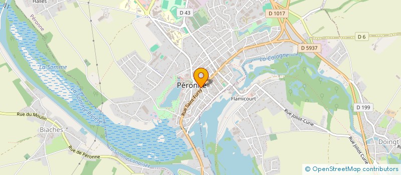 localisation de l'entreprise OFFICE TOURISME HAUTE SOMME  PERONNE