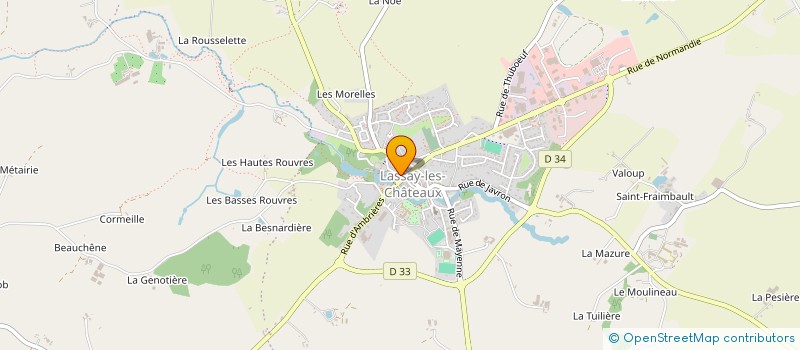 localisation de l'entreprise OFFICE TOURISME HORPS LASSAY CHATEAUX à LASSAY-LES-CHATEAUX