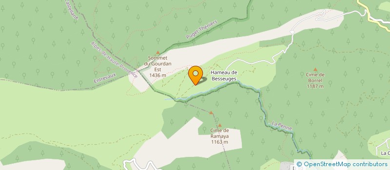 localisation de l'entreprise OFFICE TOURISME INTERC POLE PCE VAL AZUR  PUGET-THENIERS