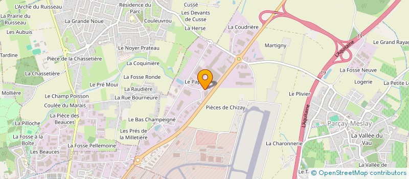 localisation de l'entreprise OFFICE TOURISME INTERCOMM PAYS VOUVRAY  PARCAY-MESLAY