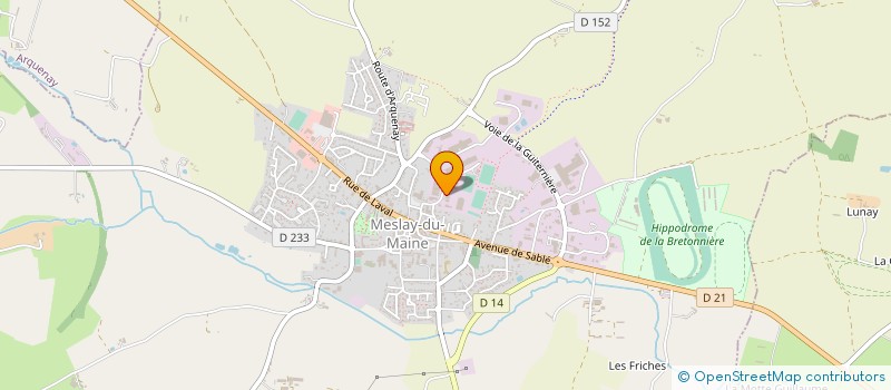 localisation de l'entreprise OFFICE TOURISME PAYS MESLAY GREZ à MESLAY-DU-MAINE