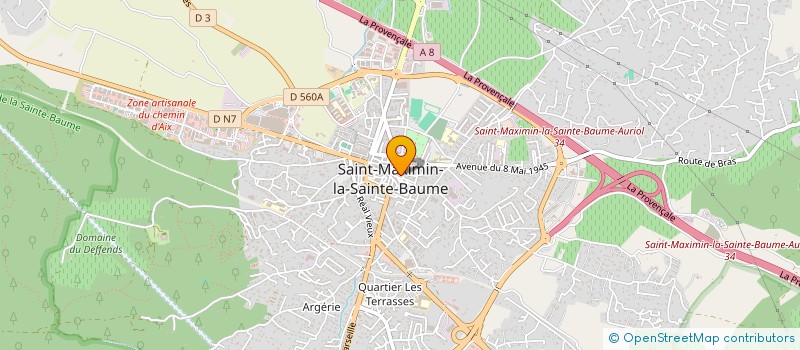 localisation de l'entreprise OFFICE TOURISME SYND INITIATIV à SAINT-MAXIMIN-LA-SAINTE-BAUME