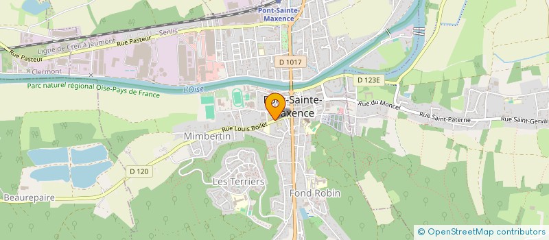 localisation de l'entreprise OFFICE TOURISME-SYNDICAT D'INITIATIVE à PONT-SAINTE-MAXENCE