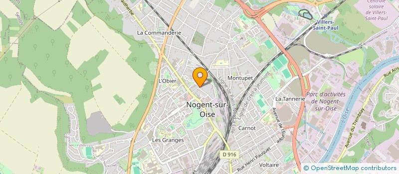 localisation de l'entreprise OFFICE TOURISME SYNDICAT D'INITIATIVE à NOGENT-SUR-OISE