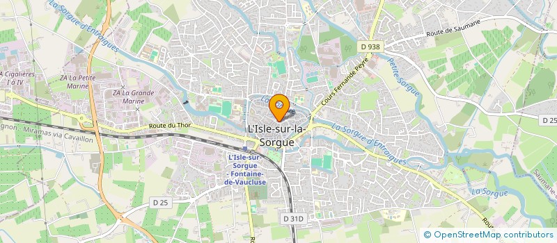 localisation de l'entreprise OFFICE TOURISME SYNDICAT INITIATIVE à L'ISLE-SUR-LA-SORGUE