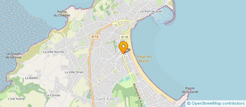 localisation de l'entreprise OFFICE TOURISME SYNDICAT INITIATIVE  SAINT CAST LE GUILDO