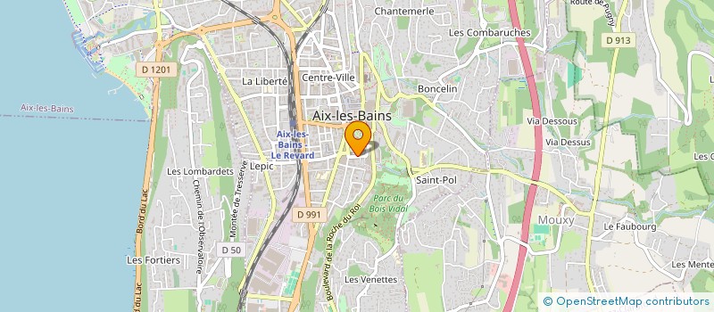 localisation de l'entreprise OFFICE TOURISME THERMALISME AIX LES BAIN à AIX-LES-BAINS