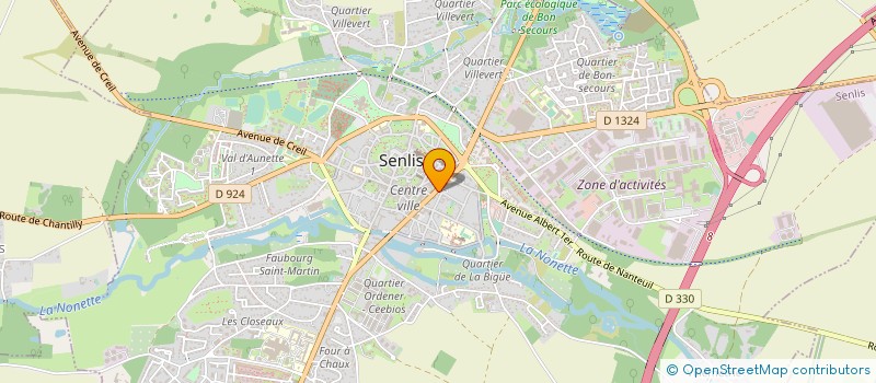 localisation de l'entreprise OFFICE TRACK à SENLIS