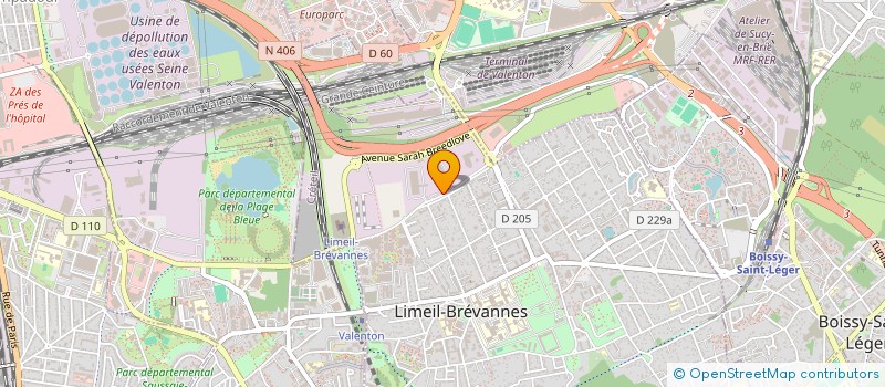 localisation de l'entreprise OFFICE TRANSPORTS EUROPEENS ET COURTAGE à LIMEIL-BREVANNES
