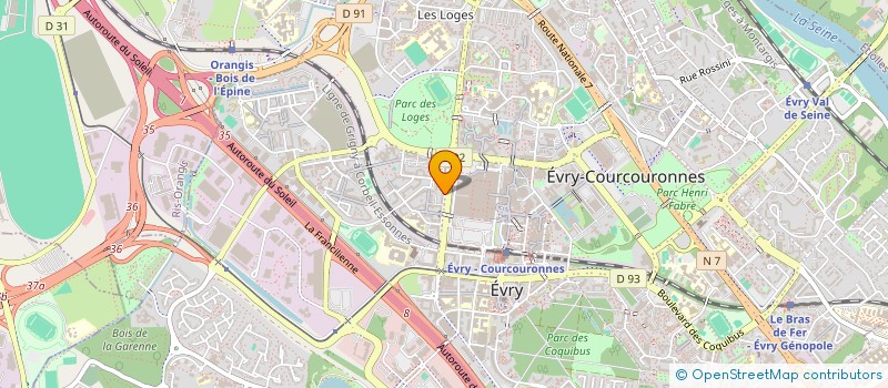 localisation de l'entreprise OFFICE WIN-WIN à EVRY-COURCOURONNES