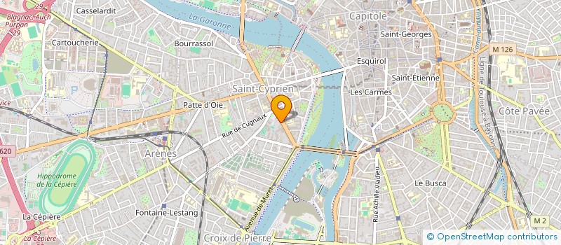 localisation de l'entreprise OFFICIALES M.A.  TOULOUSE