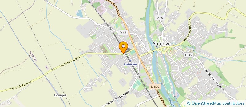 localisation de l'entreprise OFFICIALES R.L.D.H.  AUTERIVE