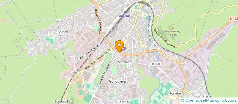localisation de l'entreprise OFFICINE DE MARMIERS à AURILLAC
