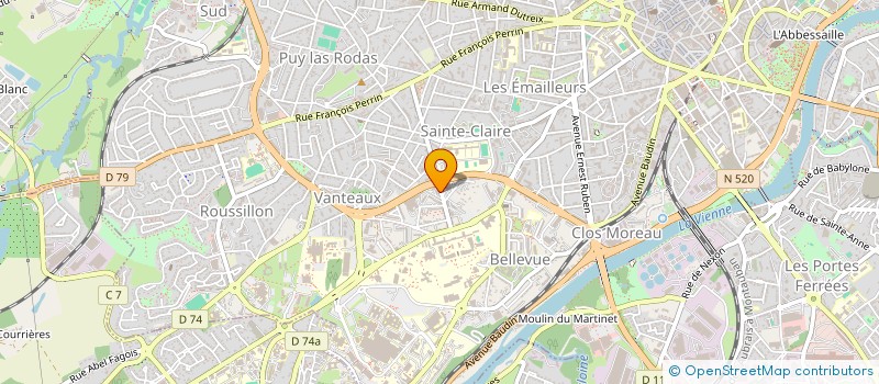 localisation de l'entreprise OFFICINE MEDICAL PATRIMOINE ET ENTREPRISES à LIMOGES