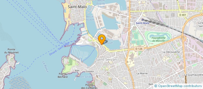 localisation de l'entreprise OFFICIUM SAINT-MALO à SAINT-MALO