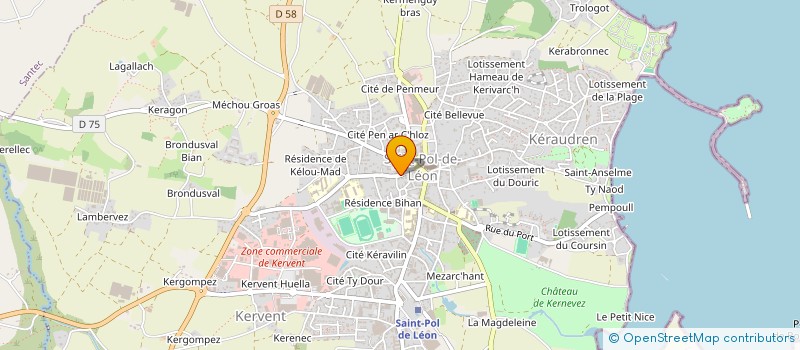 localisation de l'entreprise OFFICONSEIL BRETAGNE à SAINT-POL-DE-LEON