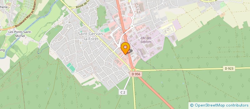 localisation de l'entreprise OFFIDA  SAINT-GERVAIS-LA-FORET