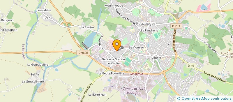 localisation de l'entreprise OFFNOT  POUZAUGES