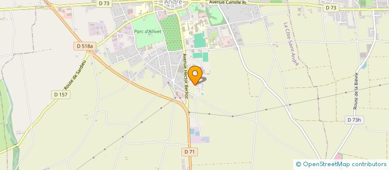localisation de l'entreprise OFFPROD à LA COTE-SAINT-ANDRE