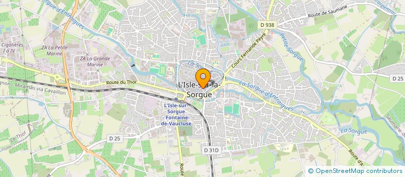 localisation de l'entreprise OFFRIR à L'ISLE-SUR-LA-SORGUE