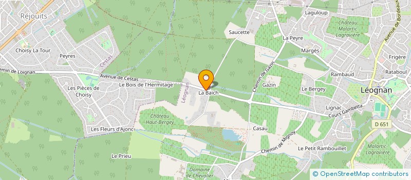 localisation de l'entreprise OFFSET LEOGNAN SARL  LEOGNAN