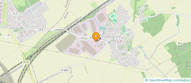 localisation de l'entreprise OFFSET SERVICE PLUS (OSP)  MOUSSY-LE-NEUF