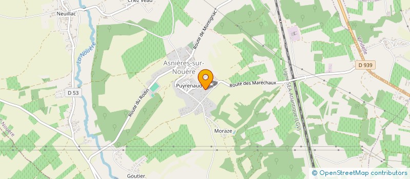 localisation de l'entreprise OFFSHORE à ASNIERES-SUR-NOUERE