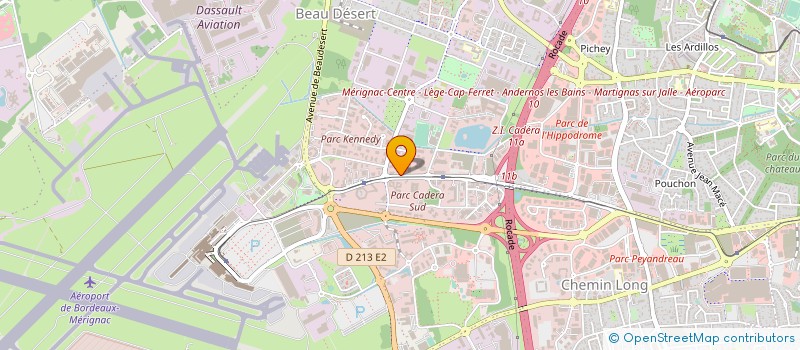 localisation de l'entreprise OFFSIDE à MERIGNAC