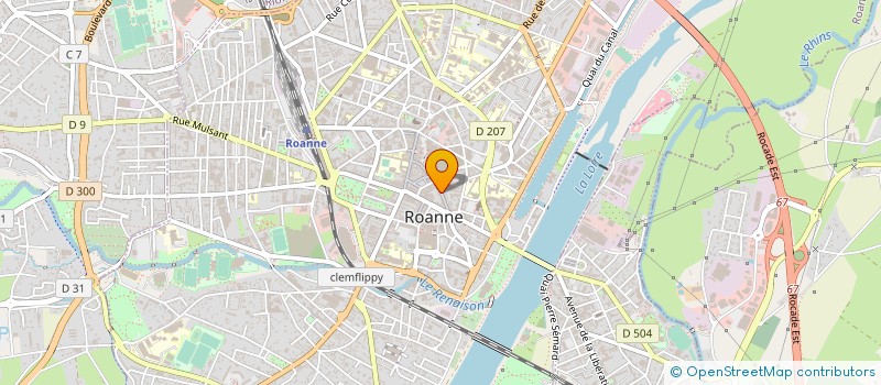 localisation de l'entreprise OFIP à ROANNE