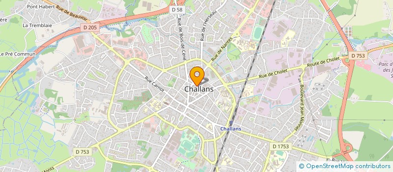localisation de l'entreprise OFM FINANCES à CHALLANS