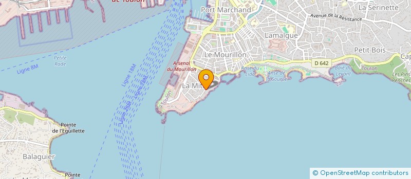 localisation de l'entreprise OFM IMMO  TOULON