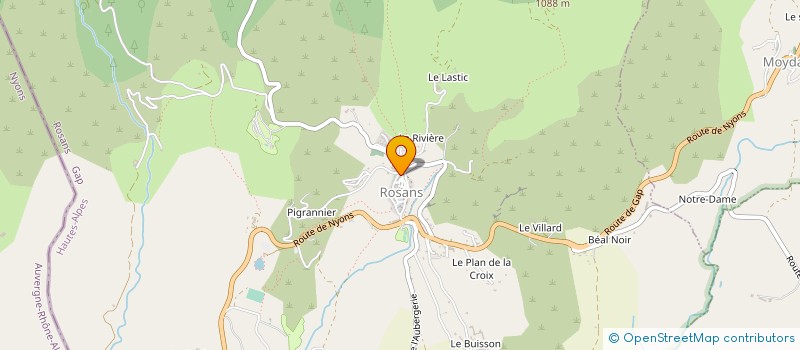 localisation de l'entreprise OFOURCHAT à ROSANS