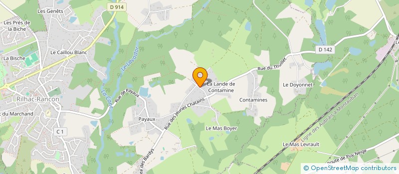 localisation de l'entreprise OFPA à RILHAC-RANCON