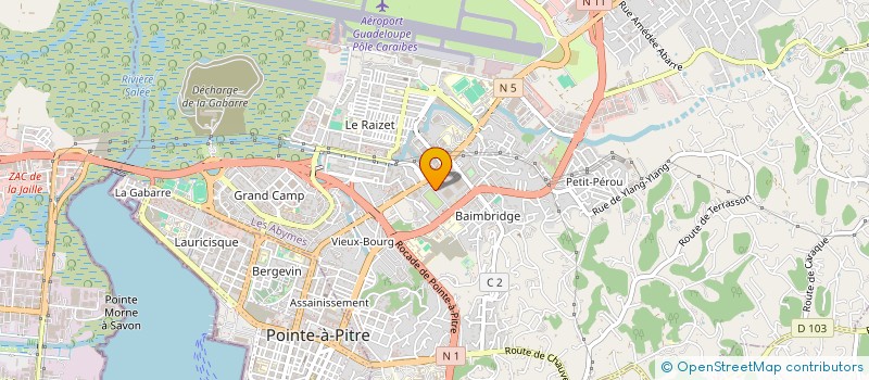 localisation de l'entreprise OFRANC MARIO SERVICES à LES ABYMES