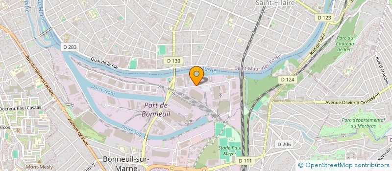 localisation de l'entreprise OFRET à BONNEUIL-SUR-MARNE
