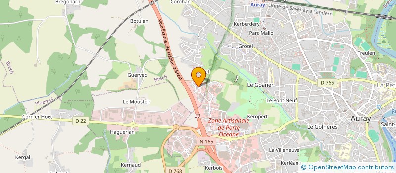 localisation de l'entreprise OFS AQTA à AURAY