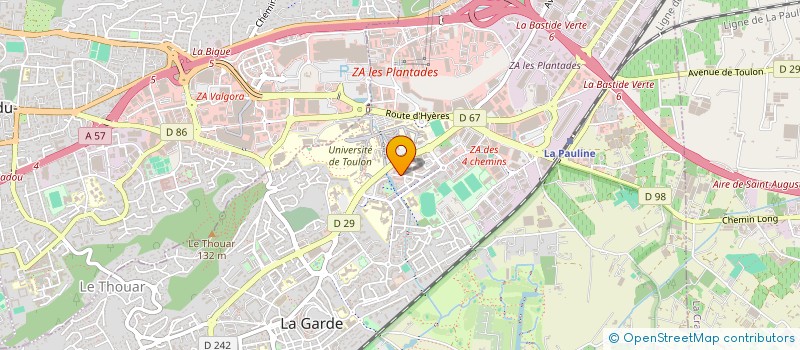 localisation de l'entreprise OFS MEDITERRANEE à LA GARDE