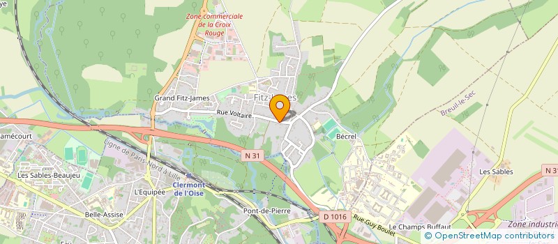 localisation de l'entreprise OFSO ORGANISME DE FORMATION SUD OISE  FITZ-JAMES