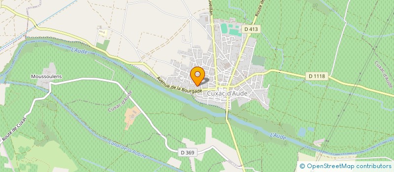 localisation de l'entreprise OFUB ASSO  CUXAC-D'AUDE