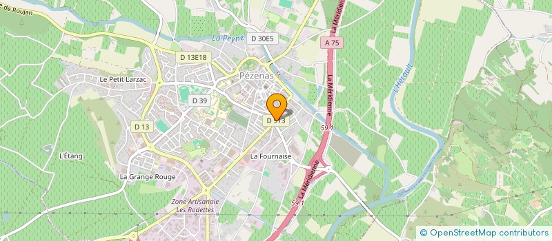 localisation de l'entreprise OG à PEZENAS
