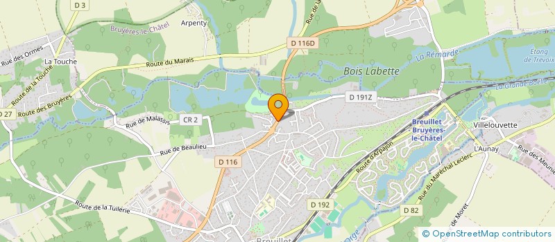 localisation de l'entreprise OG AUTOMOBILES à BREUILLET
