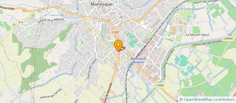 localisation de l'entreprise OG BARBER  MANOSQUE