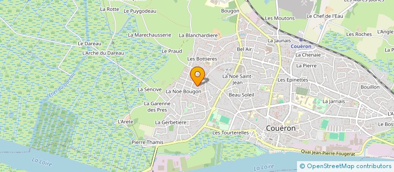 localisation de l'entreprise OG MOON à COUERON