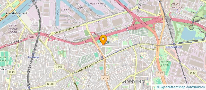 localisation de l'entreprise OG PROPRETE ET MULTISERVICES  GENNEVILLIERS